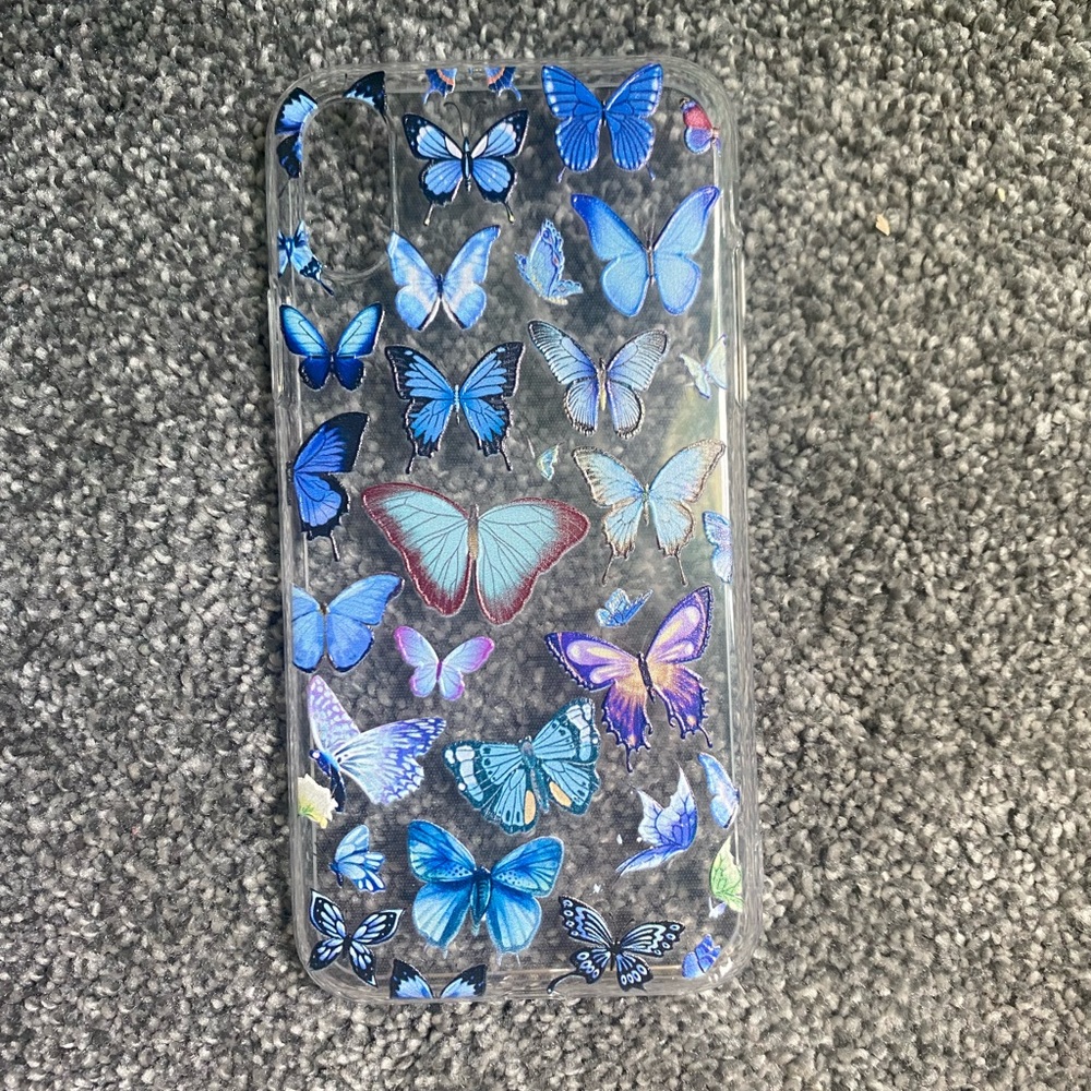 Blue Butterfly Phone Case for iPhone 10